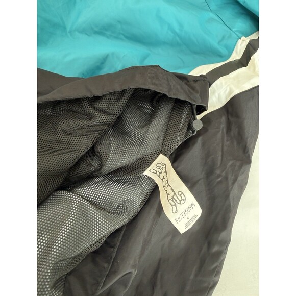 Le Tigre Hooded Quarter Zip Windbreaker Jacket Blue Black Men’s Sz Large b - Picture 7 of 9